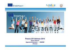 erasmus - Provincia di Pistoia
