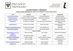 ALCUNI EVENTI A TREVIGLIO