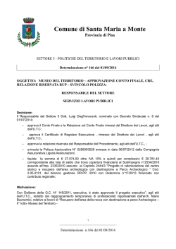 DET-166-2014 - Comune di Santa Maria a Monte
