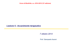 7 ottobre 2014 Lezione 5.: Accanimento terapeutico