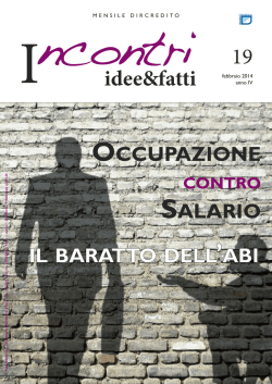 Numero 19 - editoriali