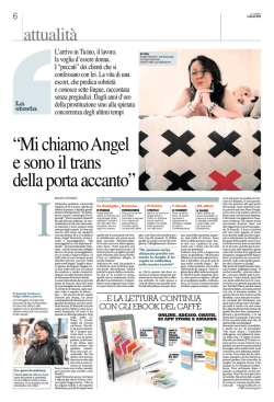 “Mi chiamo Angel e sono il trans della porta accanto”