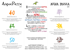 SCARICA LA BROCHURE di ACQUA PAZZA