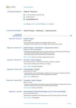 Curriculum 2014 - Raffaele Trapanese