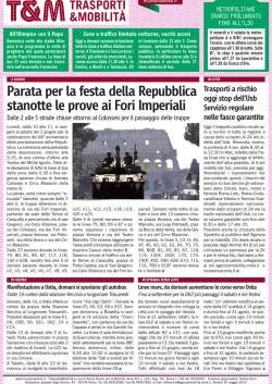 Parata per la festa della Repubblica stanotte le