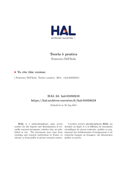 Teoria &egrave; pratica