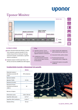 Scheda Uponor Minitec