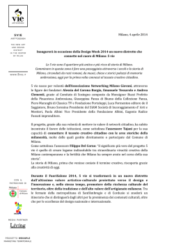 Comunicato Stampa 5 vie