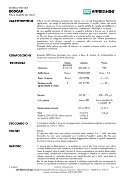 Scheda Tecnica - CAP Arreghini