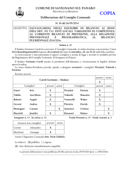 COPIA - Comune di Savignano sul Panaro