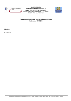 13 Ottobre 2014 - Camera di Commercio di Latina
