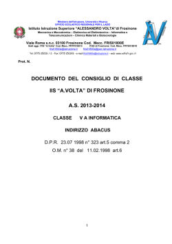 Documento del 15 maggio