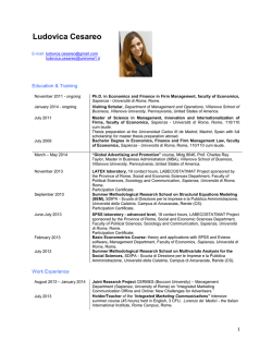 CV Cesareo - Sapienza