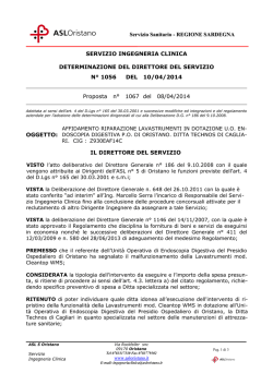 Determinazione n&deg;1056 del 10.04.2014.