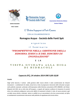 2014-10-24 Locandina RIDRACOLI - Ordine Ingegneri di Forlì