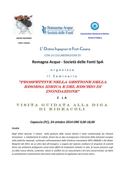 2014-10-24 Locandina RIDRACOLI - Ordine Ingegneri di Forl&igrave;