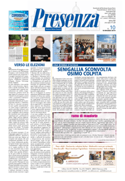 Presenza n. 10 del 18/5/2014 - Arcidiocesi di Ancona