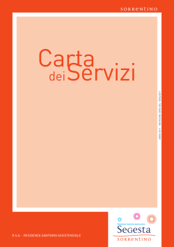 Scarica la carta servizi