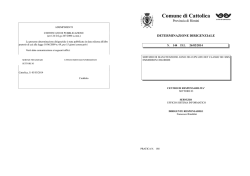 DETERMINAZIONE DIRIGENZIALE 144 Anno 2014
