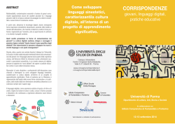 Scarica la brochure e il programma di lavoro