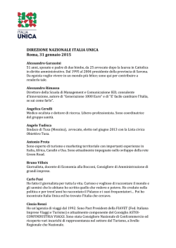 DIREZIONE NAZIONALE ITALIA UNICA Roma