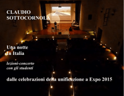 Sottocornola, Una notte in Italia booklet