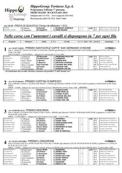 partenti_28genn - Ippodromo Vinovo