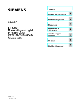 Modulo di ingressi digitali DI 16x24VDC ST (6ES7131