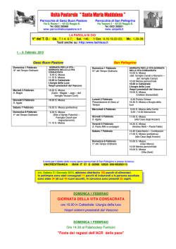 Unità Pastorale “Santa Maria Maddalena ”