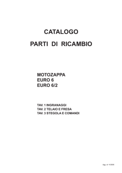 catalogo parti di ricambio motozappa euro 6