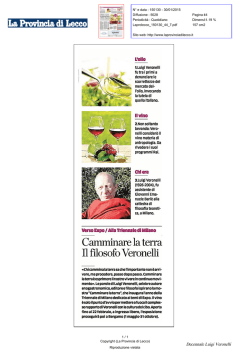 Luigi Veronelli - camminare la terra