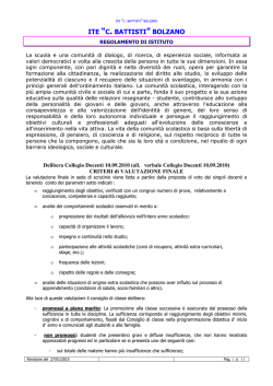 ITE &ldquo;C. BATTISTI&rdquo; BOLZANO - Istituto Tecnico Economico "Cesare