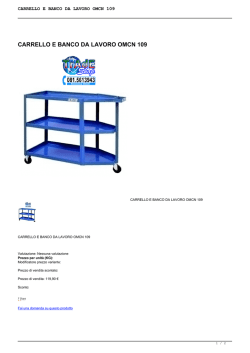 CARRELLO E BANCO DA LAVORO OMCN 109