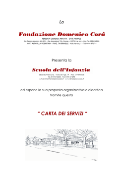 carta dei servizi per il nido