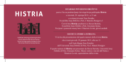 Pozivnica - Istarsko povijesno društvo – Società Storica Istriana
