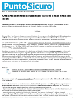 Ambienti confinati: istruzioni per l`attività e fase finale