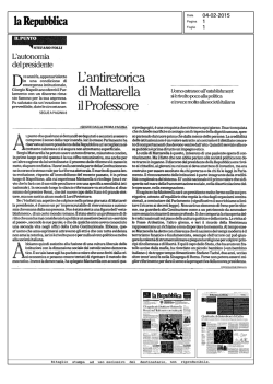 L`autonomia del Presidente