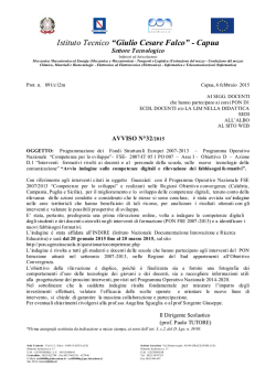 Istituto Tecnico &ldquo;Giulio Cesare Falco&rdquo; - Capua