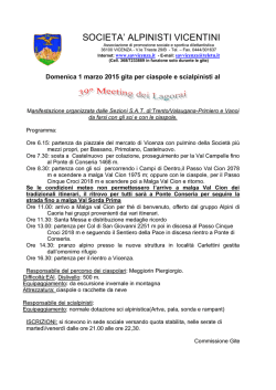 Ciaspolada in occasione del Meeting del Lagorai
