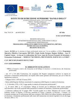 istituto di istruzione superiore &ldquo;danilo dolci&rdquo;
