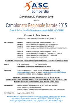 Campionato Regionale A.S.C. 2015