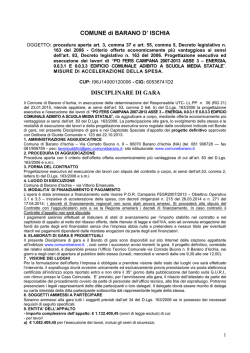Scarica Disciplinare - Comune di Barano d`Ischia