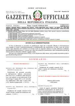 PDF - Gazzetta Ufficiale