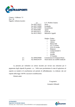 scarica il documento - uiltrasporti catania segreteria provinciale