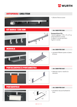 SOTTOPENSILI LINEA TITAN KIT BARRA 1200 MM MENSOLA