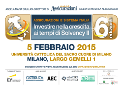 Invito - Università Cattolica del Sacro Cuore