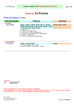 Partenze Da Formia