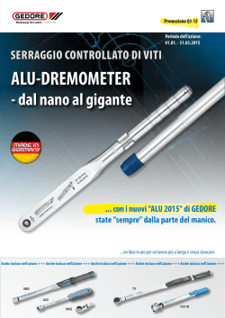 PROMOZIONE CHIAVI DINAMOMETRICHE GEDORE