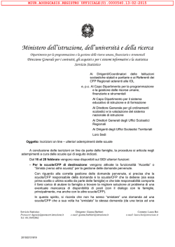 Iscrizioni on line Ulteriori adempimenti delle scuole