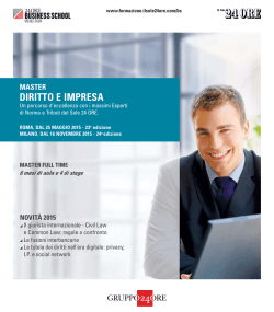 Scarica la Brochure - Il Sole 24 Ore Business School